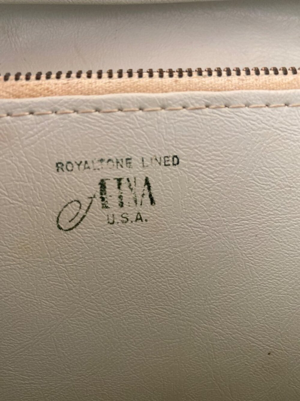 Vintage MCM Aetna USA Black Patent Envelope Clutch Purse Royaltone Lined 15" - Picture 8 of 16